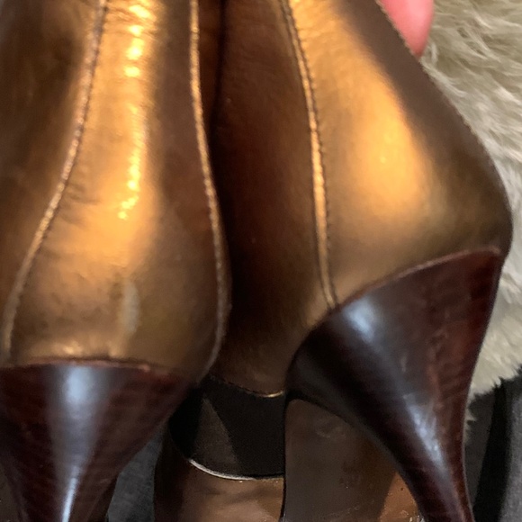 Donald J. Pliner Metallic Ankle Boots - Picture 7 of 16